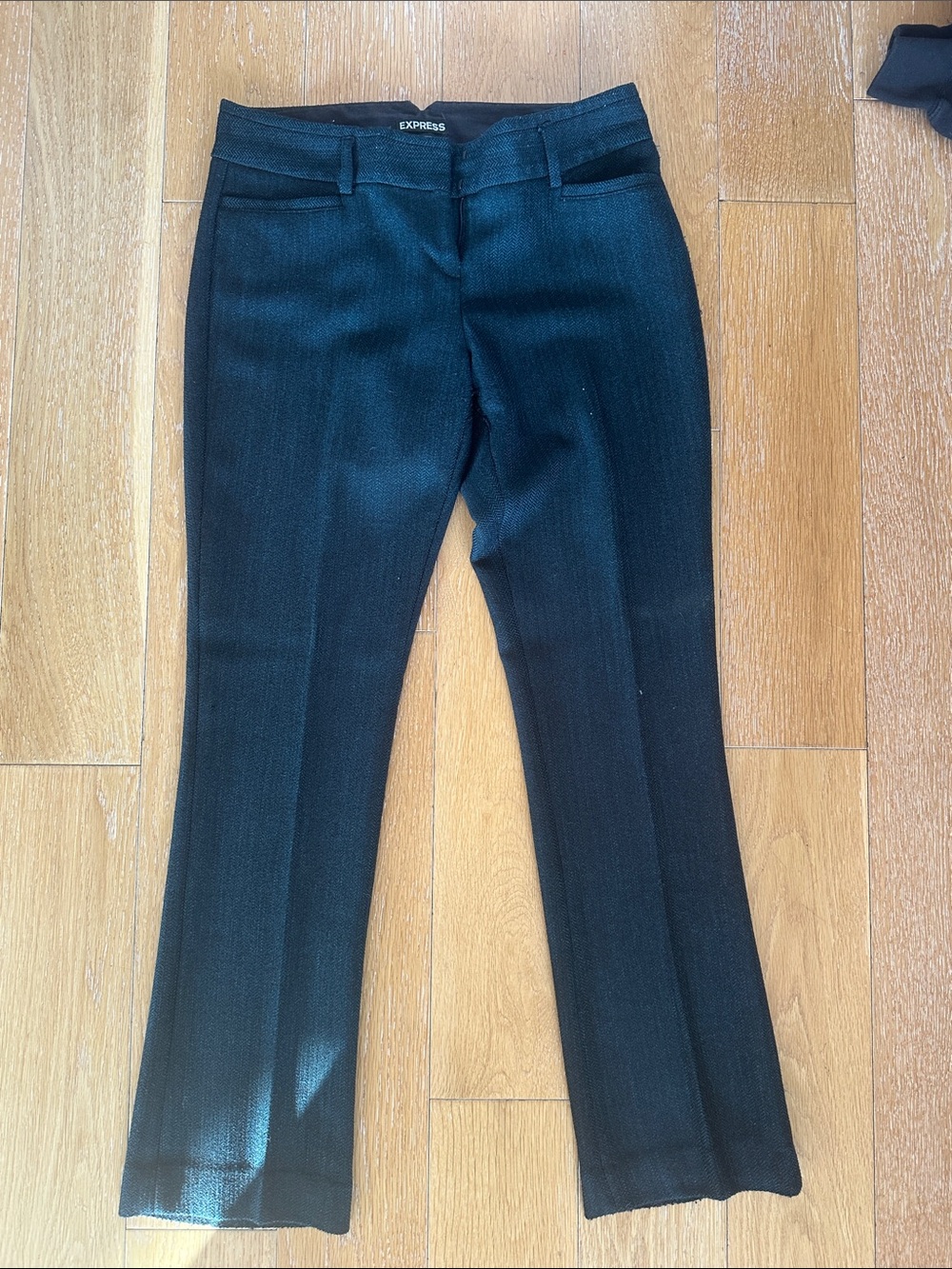Express - 2S columnist Black Green tweed Slim Dress Pants
